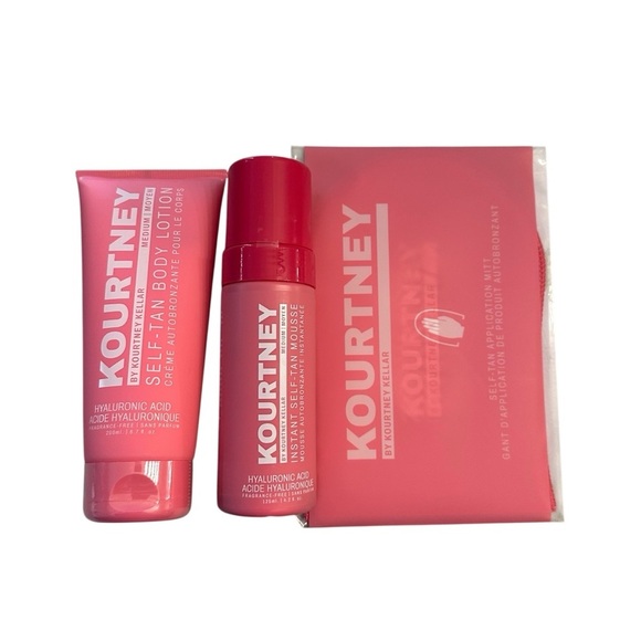 Kourtney Kellar Other - Kourtney Kellar Medium Self-Tan Lotion & Instant Mousse w/ Application Mitt NWT